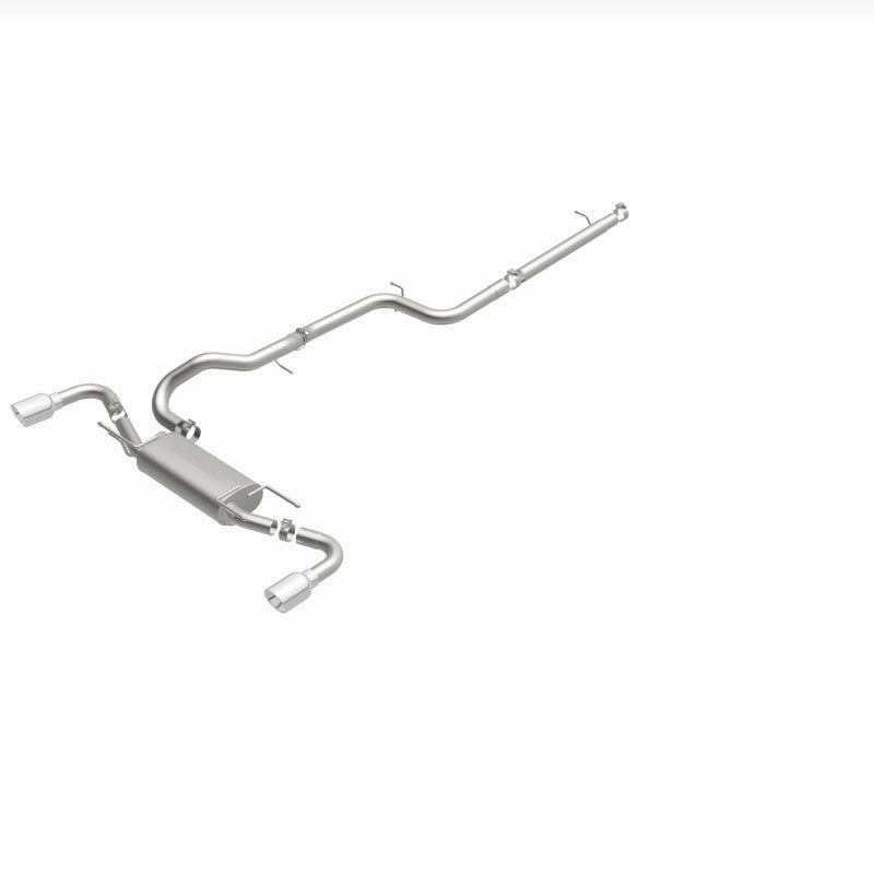 MagnaFlow 10-12 Mazda 3 L4 2.5L Hatchback Split Rear Exit Stainless Cat Back Performance Exhaust - awdtuningtx