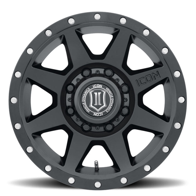ICON Rebound 17x8.5 8x170 6mm Offset 5in BS 125mm Bore Satin Black Wheel - awdtuningtx