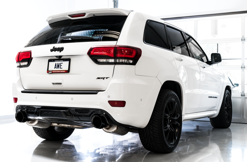 AWE Tuning 2020 Jeep Grand Cherokee SRT Touring Edition Exhaust - Diamond Black Tips - awdtuningtx