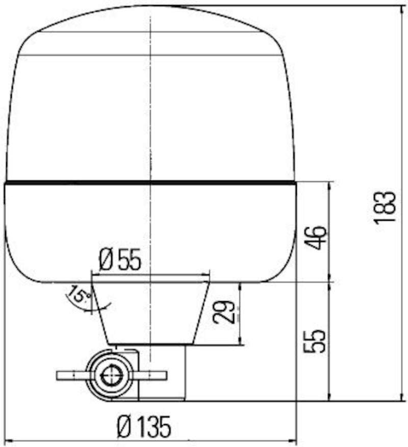Hella Led Lamp 12/24V Amber Flex Mounting 2Rl - awdtuningtx