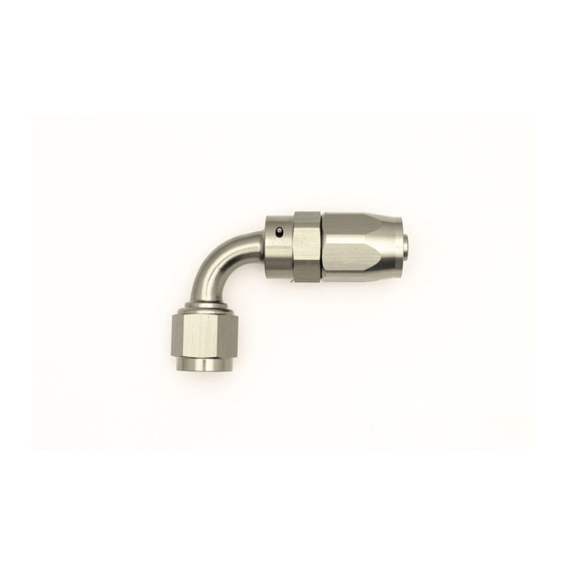 DeatschWerks 6AN Female Swivel 90-Degree Hose End CPE - Anodized Matte Black - awdtuningtx