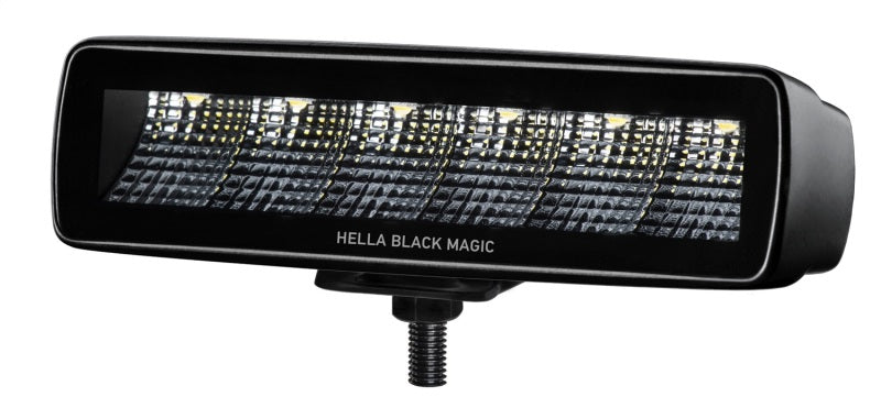 Hella Universal Black Magic 6 L.E.D. Mini Light Bar - Flood Beam - awdtuningtx