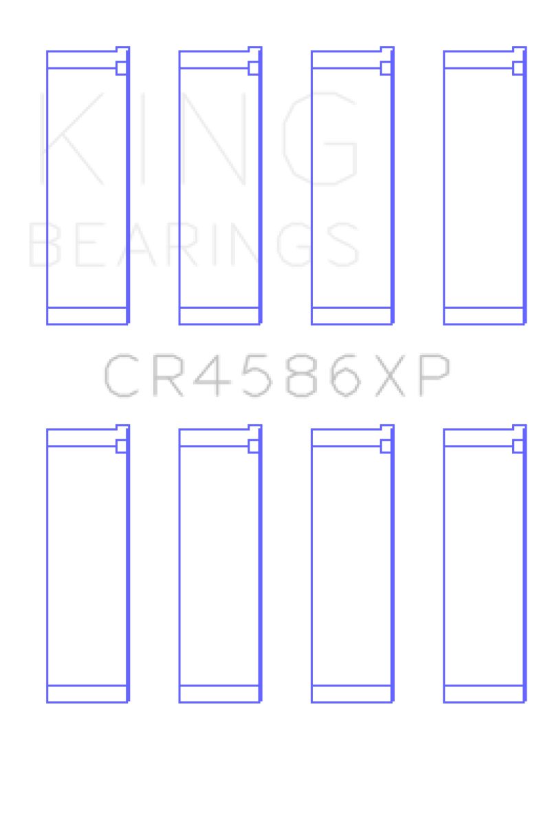 King Mitsubishi 4B11T EVO X 2007+ (Size STD) Performance Rod Bearing Set - awdtuningtx