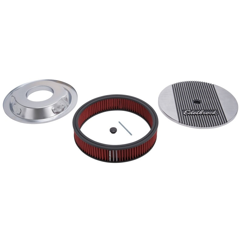 Edelbrock Air Cleaner Elite II 14In Diameter w/ 3In Element Polished - awdtuningtx