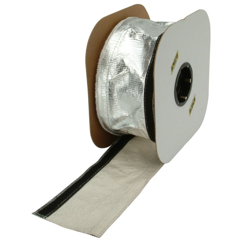 DEI Heat Shroud 2-1/2in x 50ft Spool - Aluminized Sleeving-Hook and Loop Edge - awdtuningtx