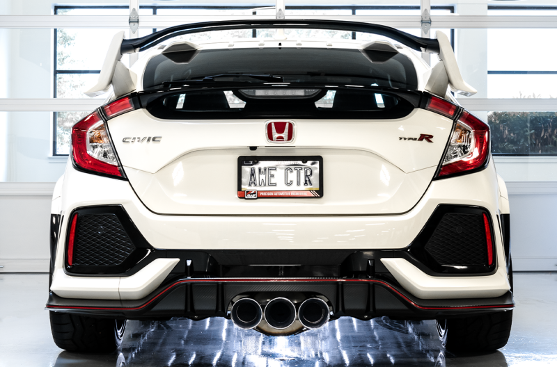 AWE Tuning 2017+ Honda Civic Type R Touring Edition Exhaust w/Front & Mid Pipes - Chrome Silver Tips - awdtuningtx
