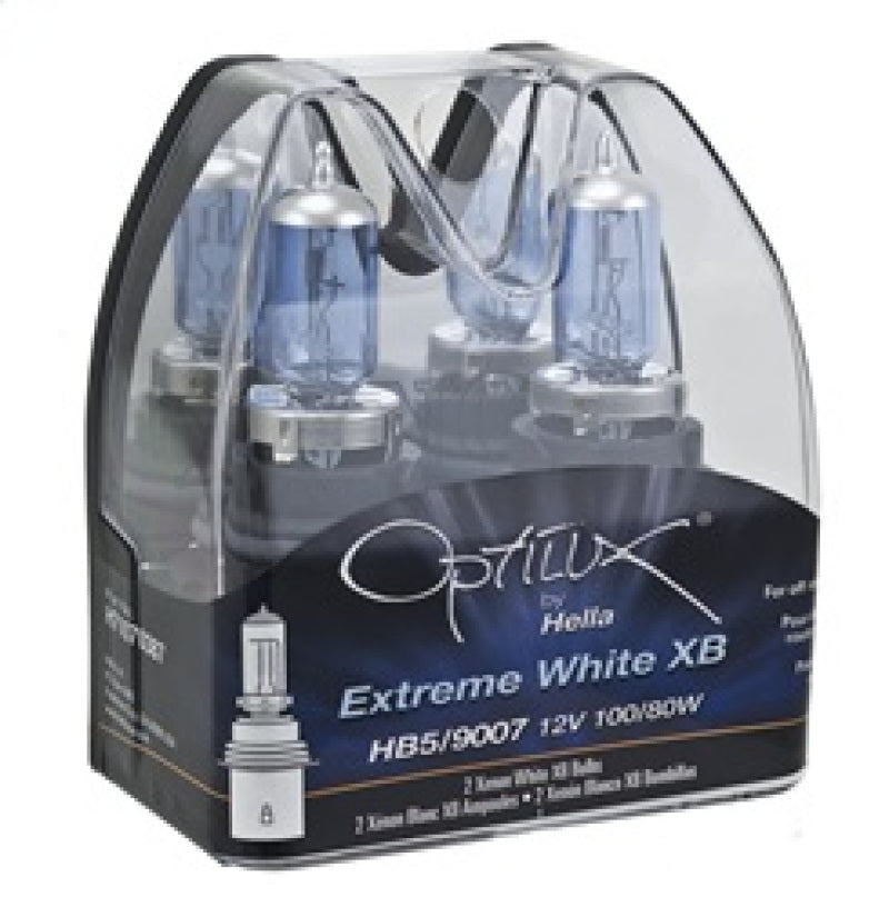 Hella Optilux XB White Halogen Bulbs HB5 9007 12V 100/80W (2 pack) - awdtuningtx