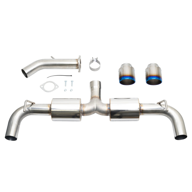 Injen 19-22 Hyundai Veloster N L4 2.0L Turbo Performance SS Axle Back Exhaust System - Burnt Ti Tips - awdtuningtx