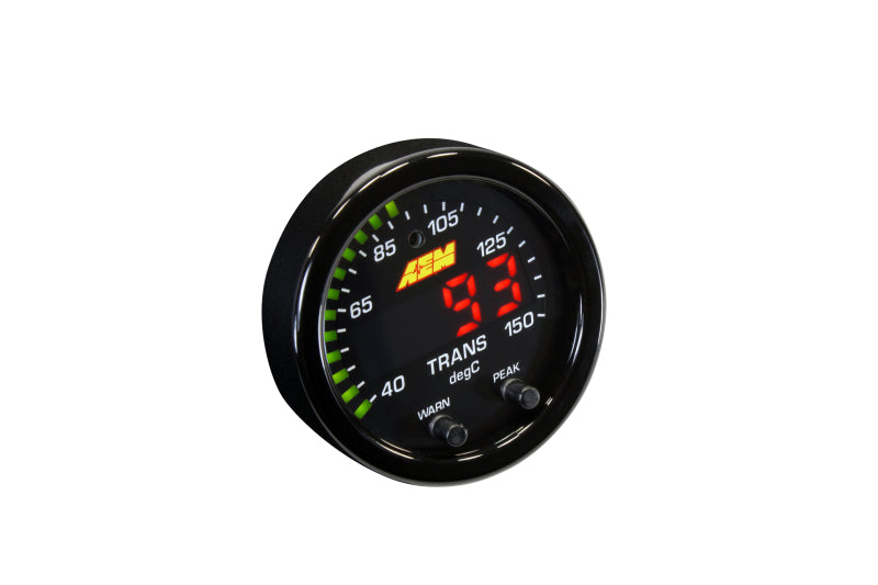 AEM X-Series Temperature 100-300F Gauge Kit (ONLY Black Bezel and Water Temp. Faceplate) - awdtuningtx