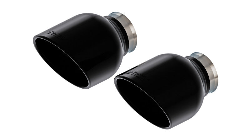 Borla 15-24 Dodge Charger V8 / 2023 Chrysler 300C T-304 SS Tips 5in Outlet - Black Chrome - awdtuningtx