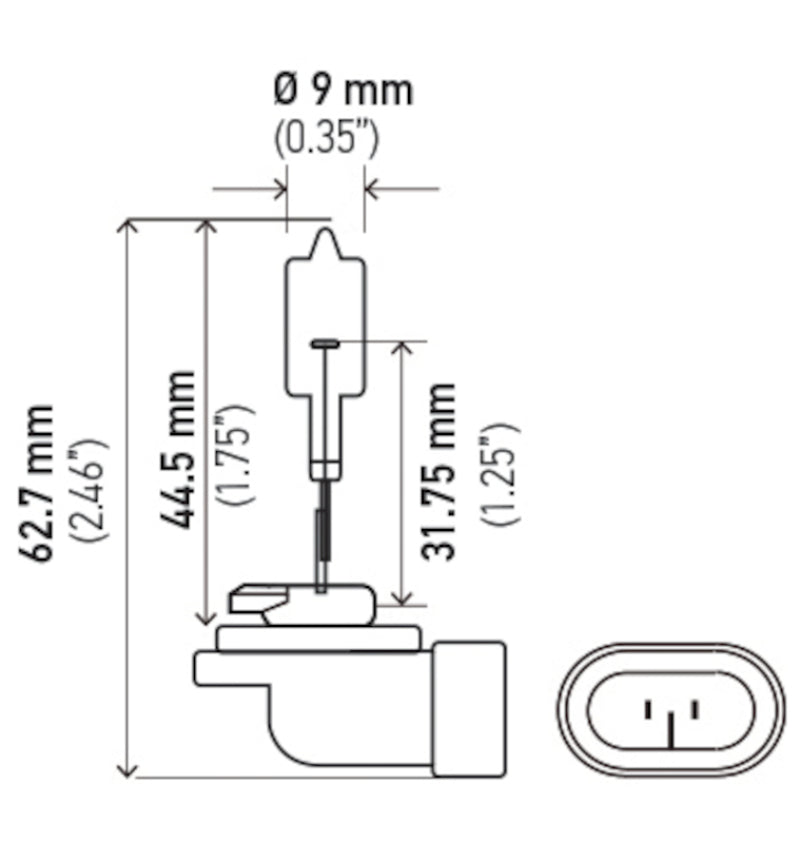 Hella Bulb 888 12V 50W PGJ13 T3.25 - awdtuningtx