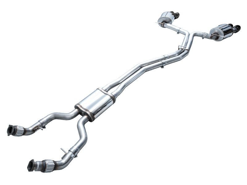 AWE Tuning 19-23 Audi C8 S6/S7 2.9T V6 AWD Touring Edition Exhaust - Diamond Black Tips - awdtuningtx