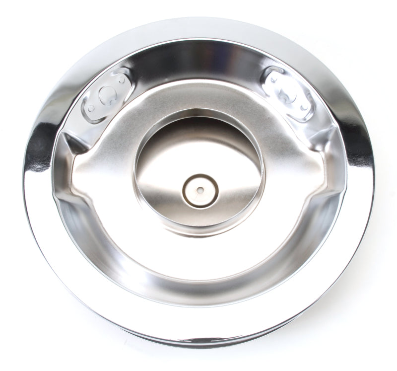 Edelbrock Air Cleaner Pro-Flo Series Round Steel Top Paper Element 14In Dia X 3 75In Dropped Base - awdtuningtx