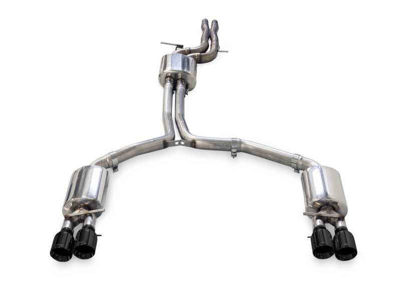 AWE Tuning Audi C7.5 A6 3.0T Touring Edition Exhaust - Quad Outlet Diamond Black Tips - awdtuningtx