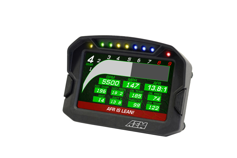 AEM CD-5LG Carbon Logging Digital Dash Display w/ Internal 10Hz GPS & Antenna - awdtuningtx