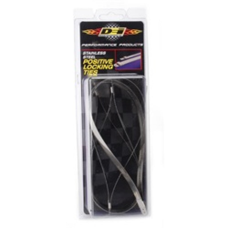 DEI Stainless Steel Positive Locking Tie 1/2in (12mm) x 14in - 4 per pack - awdtuningtx