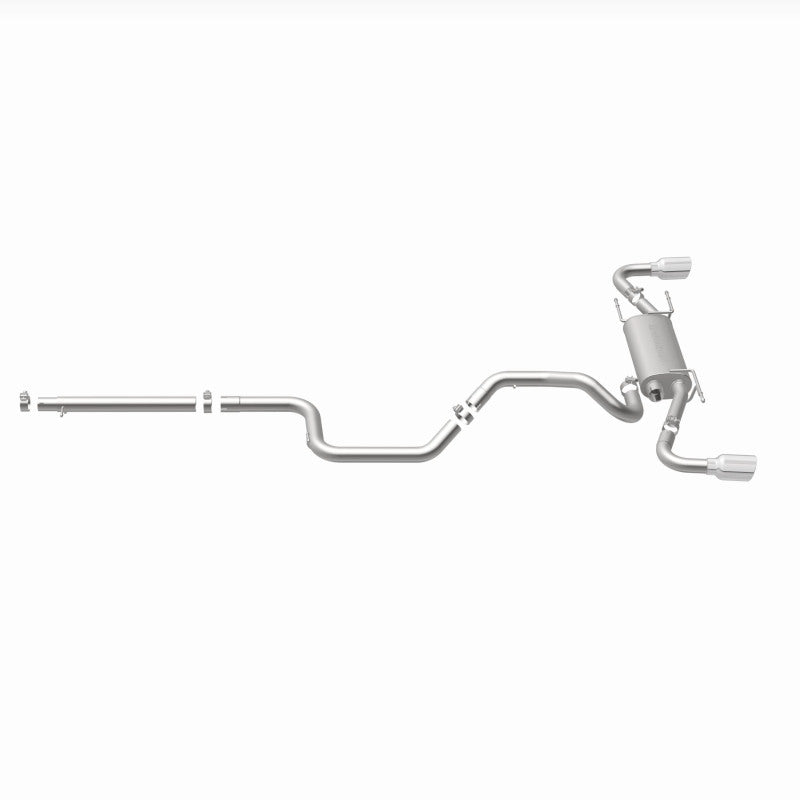 MagnaFlow 10-12 Mazda 3 L4 2.5L Hatchback Split Rear Exit Stainless Cat Back Performance Exhaust - awdtuningtx