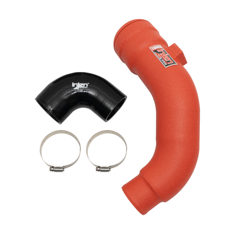 Injen 17-22 Ford F250/F/350/F-450/F-550 V8-6.7L Turbo Diesel Wrnkl Red Intercooler Cold Side Piping - awdtuningtx