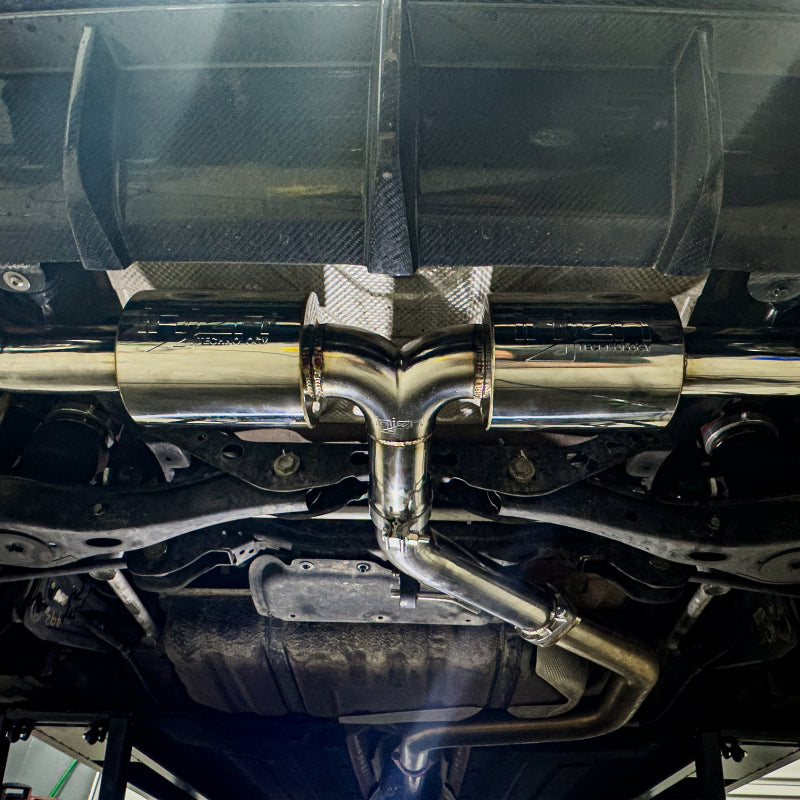 Injen 19-22 Hyundai Veloster N L4 2.0L Turbo Performance SS Axle Back Exhaust System - Burnt Ti Tips - awdtuningtx