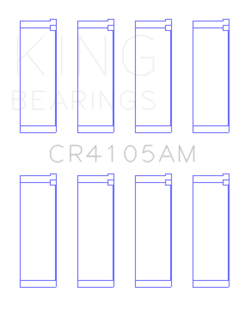 King Mazda FS-DE L4/FP L4/FS L4 DOHC 16 Valve (Size STD) Rod Bearing Set - awdtuningtx