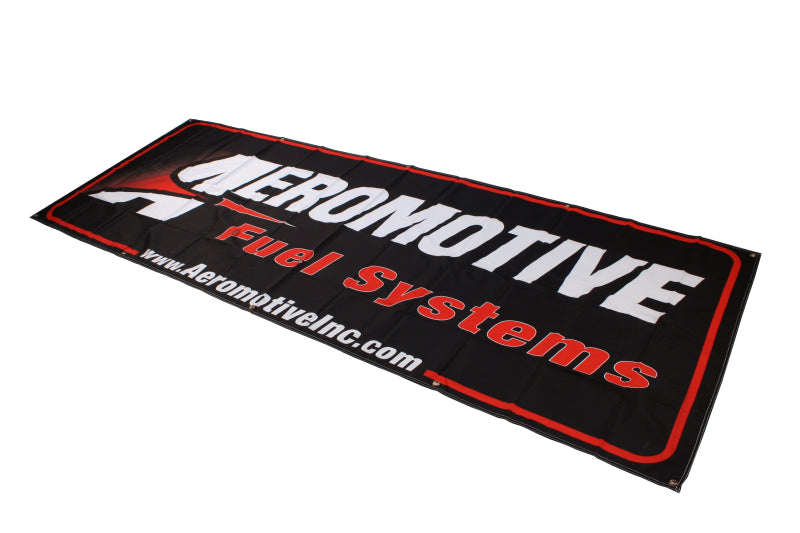 Aeromotive Banner - 32in x 92in (Black/Red) - awdtuningtx