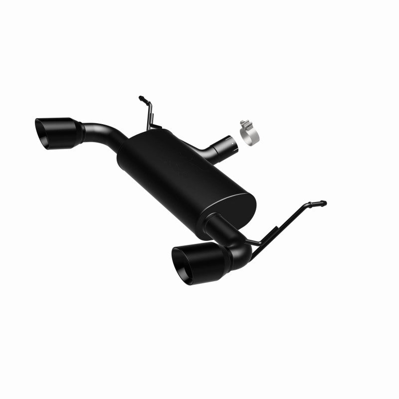 MagnaFlow 07-17 Jeep Wrangler JK 3.8/3.6L Dual Split Rear Exit Black Axle-Back Exhaust - awdtuningtx
