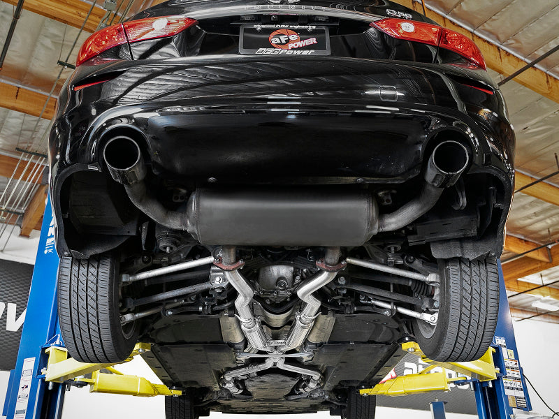 aFe Takeda 2.5in to 3in 304 SS Y-Pipe Exhaust System 16-18 Infiniti Q50/Q60 V6-3.0L (tt) - awdtuningtx