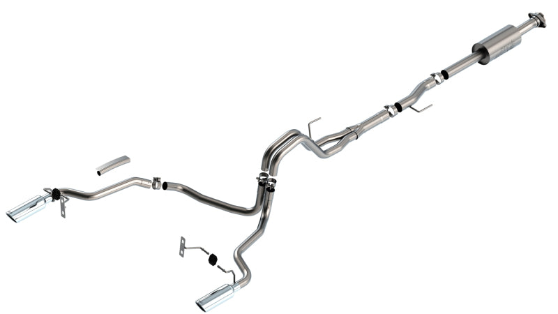 Borla F-150 2021 2.7L/3.5L 4dr CC SB EC STB Lari/King R/Plinum/LTD 3/2.25 SRE CB S-Type CHR Tips - awdtuningtx