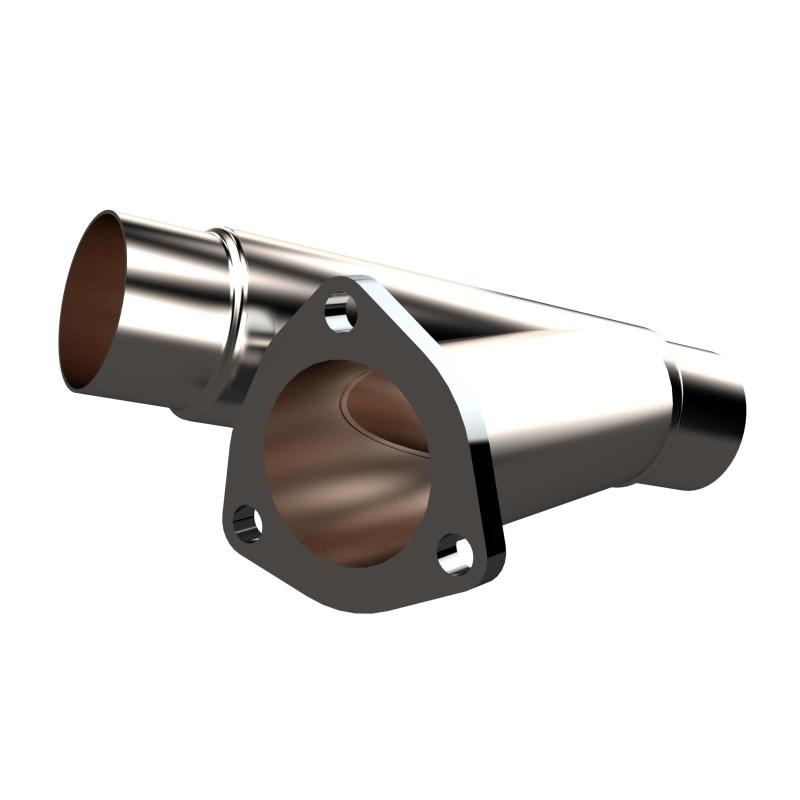 QTP 2.25in Weld-On QTEC Exhaust Cutout Y-Pipe - awdtuningtx