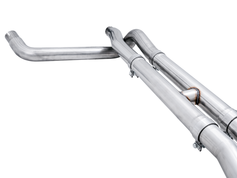 AWE Tuning 4th Gen GM 1500 6.2L 0FG Catback Split Rear Exit (w/ Bumper Cutouts) - Quad Diamond Tips - awdtuningtx