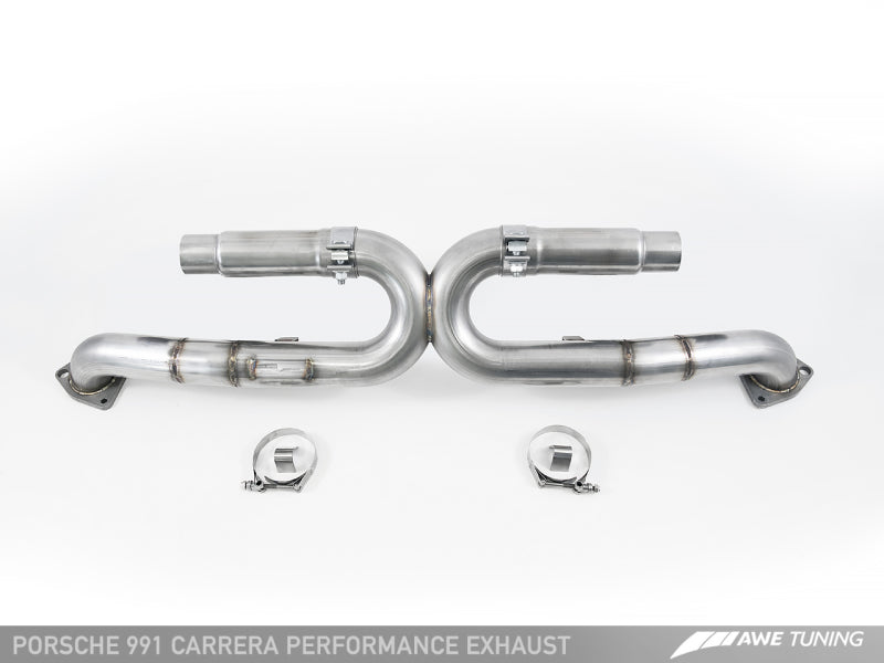 AWE Tuning 991 Carrera Performance Exhaust - Use Stock Tips - awdtuningtx