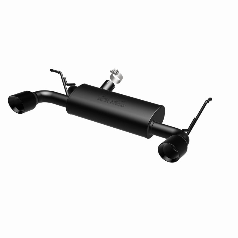 MagnaFlow 07-17 Jeep Wrangler JK 3.8/3.6L Dual Split Rear Exit Black Axle-Back Exhaust - awdtuningtx