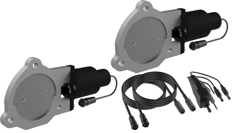 QTP 3.5in Bolt-On QTEC Dual Electric Cutout Valves - Pair - awdtuningtx