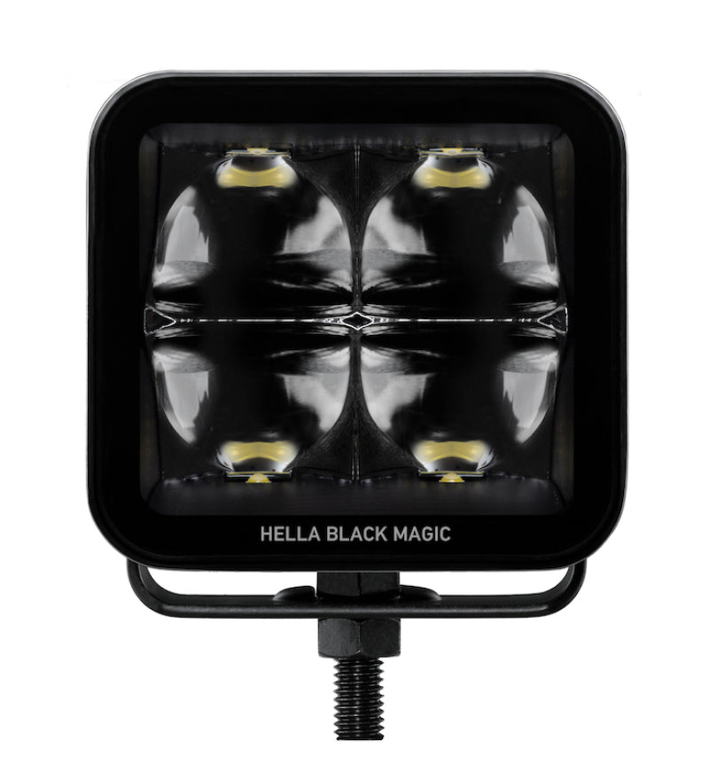 Hella Universal Black Magic 3.2in L.E.D. Cube Kit - Flood Beam (Long Range) - awdtuningtx