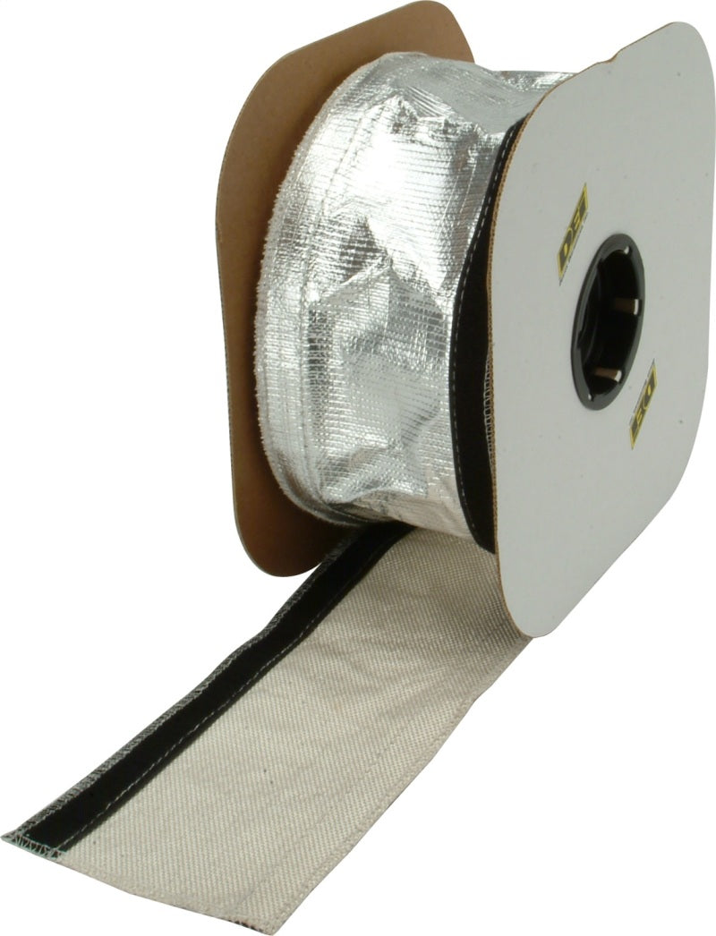 DEI Heat Shroud 2-1/2in x 50ft Spool - Aluminized Sleeving-Hook and Loop Edge - awdtuningtx