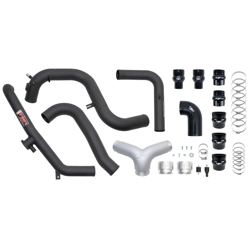 Injen 21-23 Ford Bronco 2.7L V6 (TT) EcoBoost SES Intercooler Pipes - Wrinkle Black - awdtuningtx