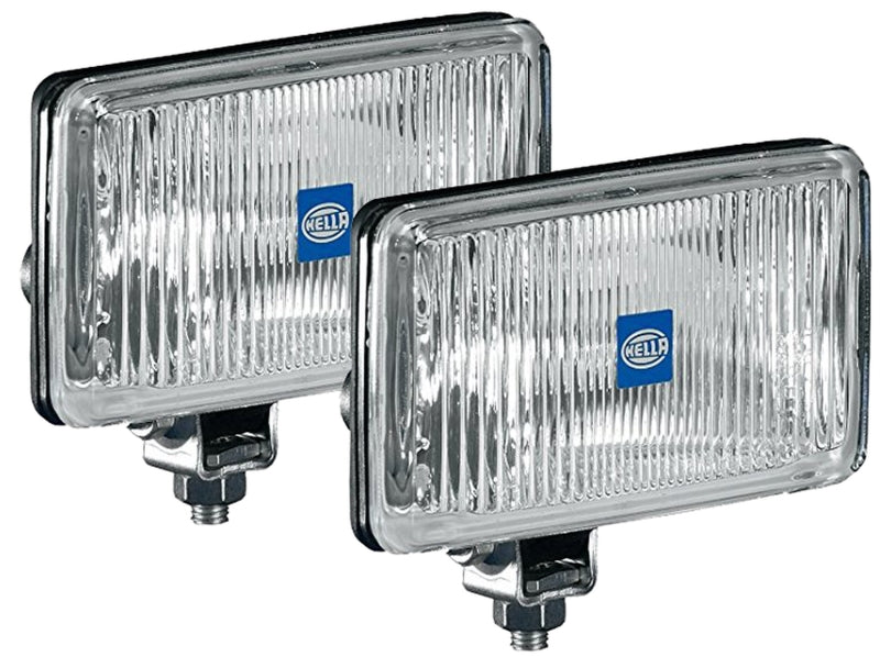 Hella 450 H3 12V SAE/ECE Fog Lamp Kit Clear - Rectangle (Includes 2 Lamps) - awdtuningtx