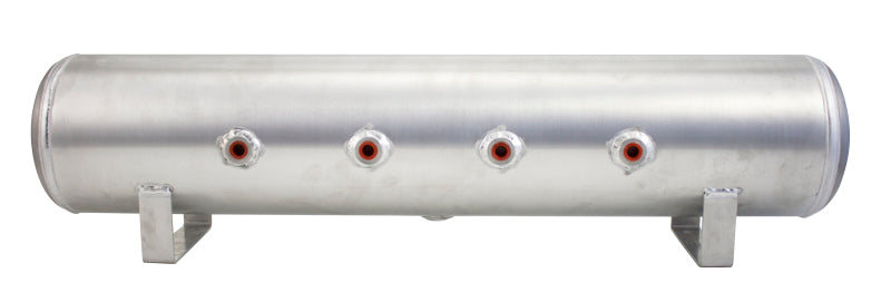 Air Lift 4 Gal Alum Tank - (4) 1/4in Face Ports (2) 3/8in End Ports & 1/4in Drain - 30in L X 6in D - awdtuningtx
