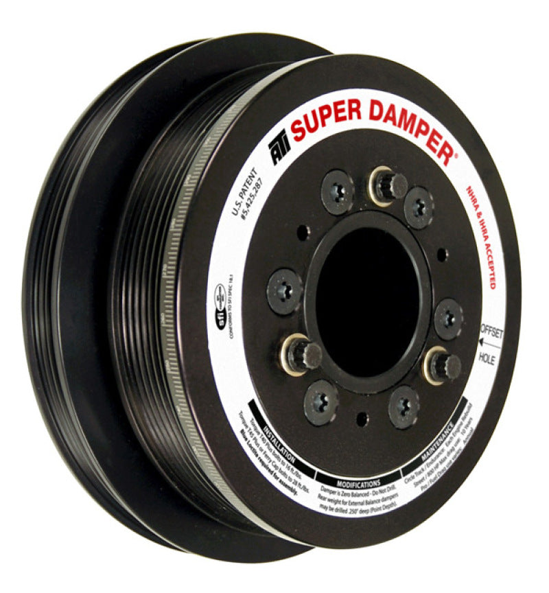 ATI Damper - 6.78in - Alum - 6/4 Grv - 10 Per UD - LS3 Camaro - 10-15 - Gen 3 Vortec Truck - LS - awdtuningtx
