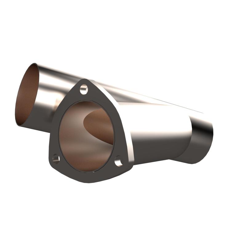 QTP 3in Weld-On QTEC Exhaust Cutout Y-Pipe - awdtuningtx