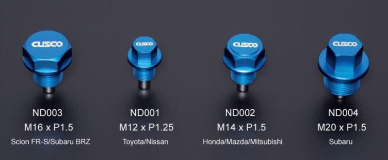 Cusco Neodymium Magnetic Drain Bolt - Honda/Mazda/Mitsubishi/Suzuki - awdtuningtx