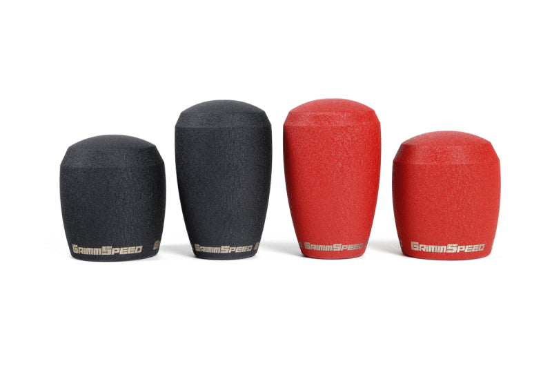 GrimmSpeed Stubby Shift Knob Stainless Steel Black - M12x1.25 - awdtuningtx