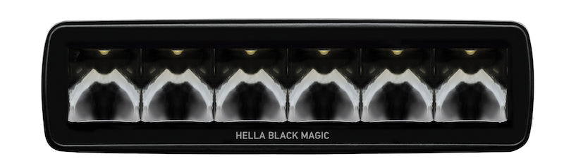 Hella Universal Black Magic 6 L.E.D. Mini Light Bar - Spot Beam - awdtuningtx