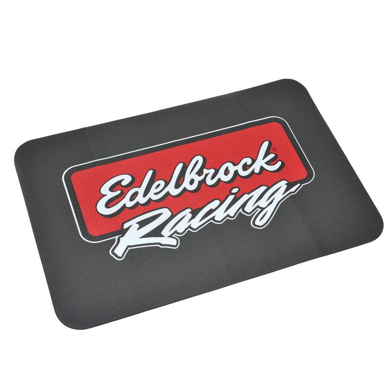 Edelbrock Racing Fender Cover - PVC Foam Mat - 2 Color Printed Edelbrock Racing Logo - awdtuningtx