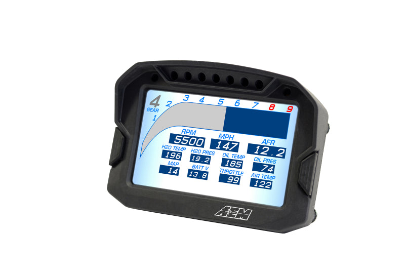 AEM CD-5LG Carbon Logging Digital Dash Display w/ Internal 10Hz GPS & Antenna - awdtuningtx