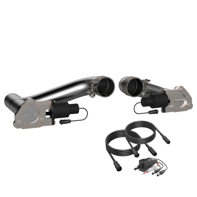 QTP 10-15 Chevrolet Camaro SS 6.2L 2.5in 304SS Aggressor Cutout Dual Mid Pipes - awdtuningtx