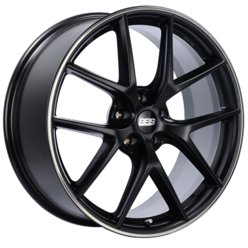 BBS CI-R 19x9 5x112 ET42 Satin Black Polished Rim Protector Wheel -82mm PFS/Clip Required - awdtuningtx