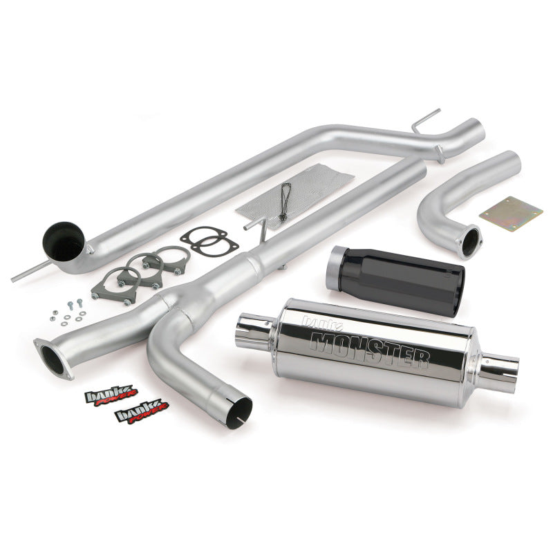 Banks Power 04-14 Nissan 5.6L Titan (All) Monster Exhaust System - SS Single Exhaust w/ Black Tip - awdtuningtx