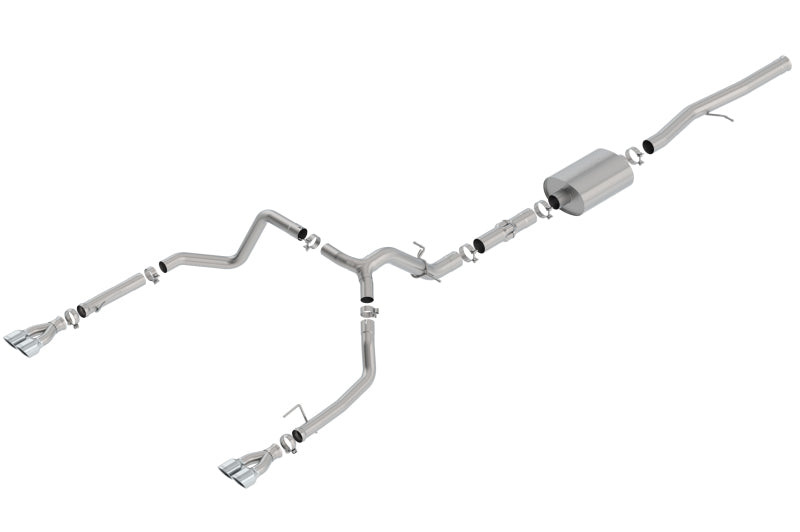 Borla 19 Chevrolet Silverado/GMC Sierra 1500 6.2L SS ATAK Catback Exhaust - Square Chrome Tips - awdtuningtx