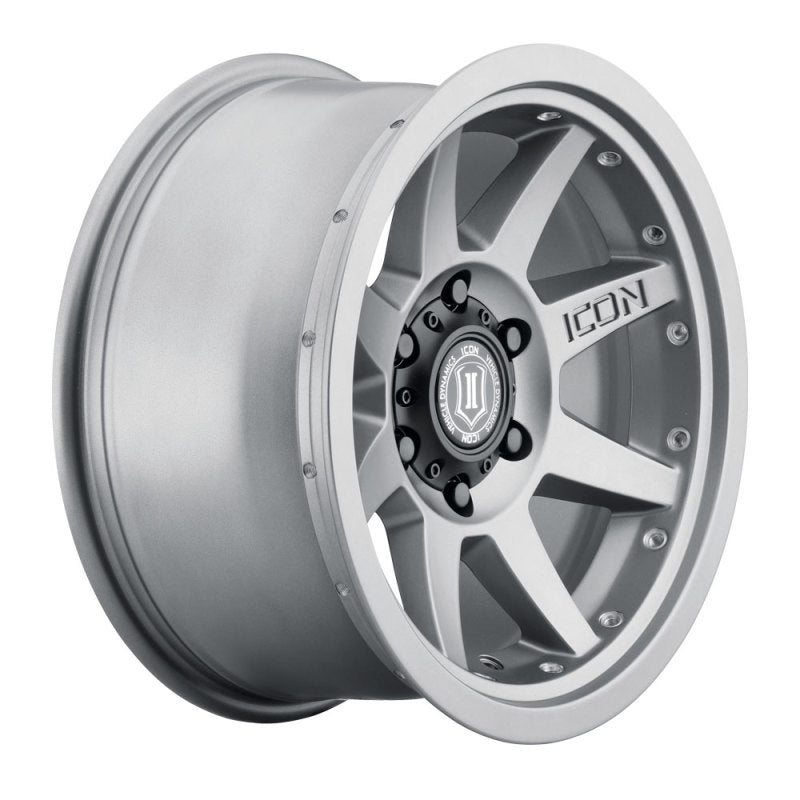 ICON Rebound Pro 17x8.5 6x5.5 0mm Offset 4.75in BS 106.1mm Bore Titanium Wheel - awdtuningtx
